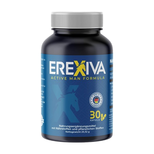 Erexiva - produktemballasje