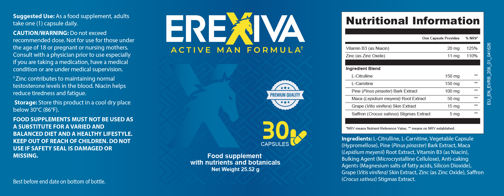 Ingrediensene i Erexiva